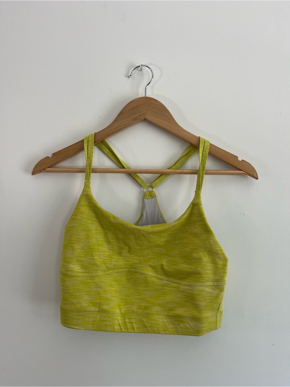 Outdoor Voices Neon Lime Racerback Sports Bralette